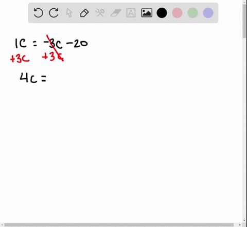 solve-the-following-equations-with-variables-on-both-sides-c-3-c-20