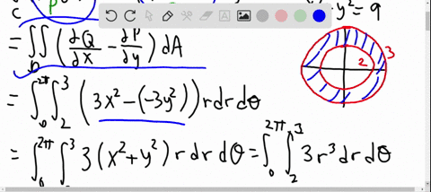use-greens-theorem-to-evaluate-the-line-integral-along-the-given-positively-oriented-curve-int_cle-5