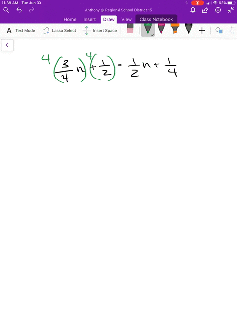 solve-each-equation-by-first-clearing-fractions-or-decimals-frac34-nfrac12frac12-nfrac14