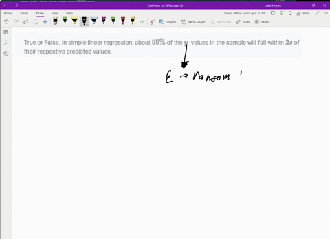 true-or-false-in-simple-linear-regression-about-95-of-the-y-values-in-the-sample-will-fall-within-2-