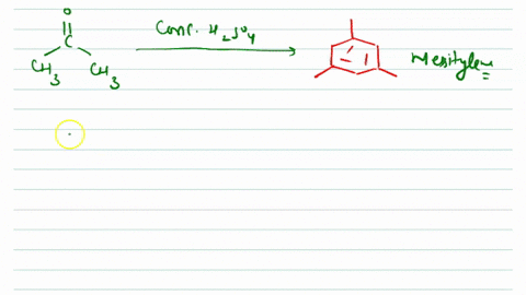 which-of-the-reactions-will-produce-mesitylene-as-one-of-the-product