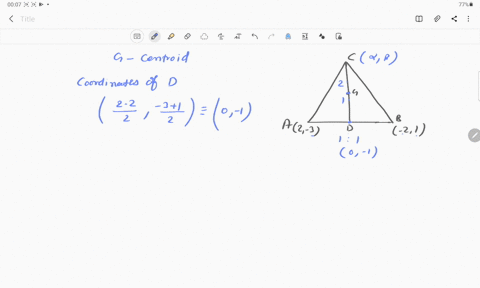 let-a2-3-and-b-21-be-vertices-of-a-triangle-a-b-c-if-the-centroid-of-this-triangle-moves-on-the-line