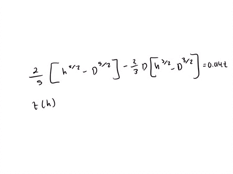 a-spherical-tank-of-diameter-d-has-a-drain-hole-of-diameter-d-at-its-bottom-a-vent-at-the-top-of-t-2