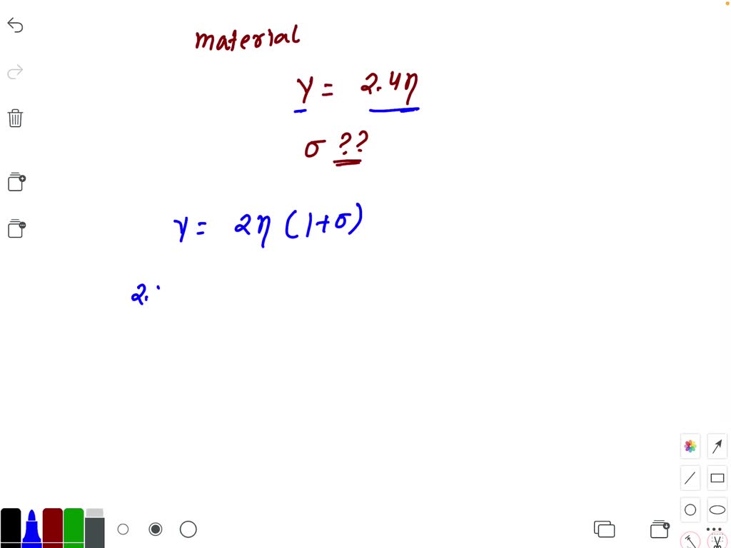 For a material, the modulus of rigidity is 100 GPa and Poisson's ratio ...