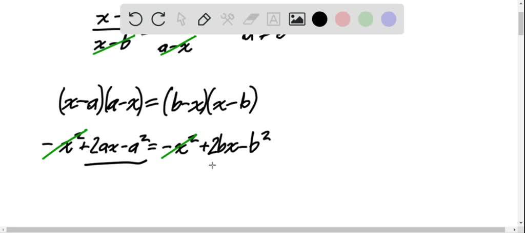 Solve each equation for x in terms of the other l…