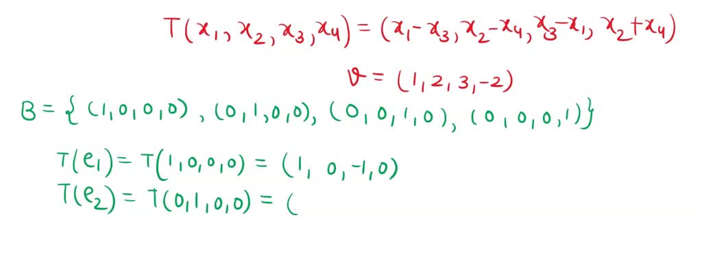 SOLVED:The Standard Matrix for a Linear Transformation In Exercises 1-6 ...