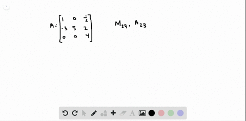 15-20-minors-and-cofactors-evaluate-the-minor-and-cofactor-using-the-matrix-a-aleft-beginarrayrrr1-5