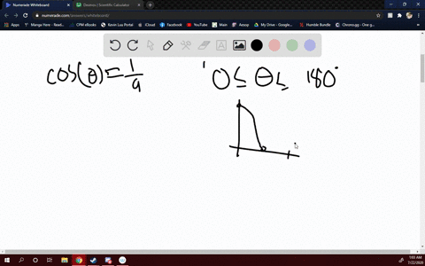 find-all-angles-theta-between-0circ-and-180circ-satisfying-the-given-equation-cos-thetafrac19