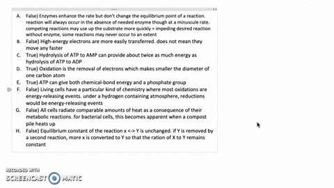 which-of-the-following-statements-are-correct-explain-your-answers-a-some-enzyme-catalyzed-reactions