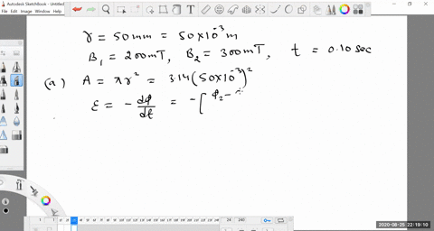 a-single-turn-circular-loop-of-wire-of-radius-50-mathrmmm-lies-in-a-plane-perpendicular-to-a-spatial