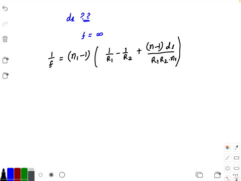 write-an-expression-for-the-thickness-d_l-of-a-double-convex-lens-such-that-its-focal-length-is-infi