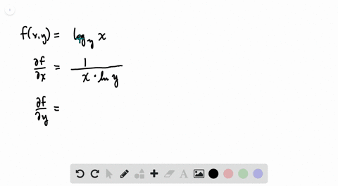 find-partial-f-partial-x-and-partial-f-partial-y-fx-ylog-_y-x-2
