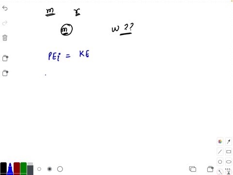 a-uniform-disc-of-mass-mathrmm-and-radius-mathrmr-can-rotate-freely-about-its-axis-which-is-horizont