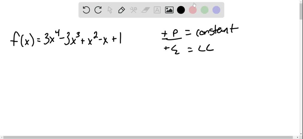 SOLVED:In Problems 33–44, list the potential rational zeros of each ...