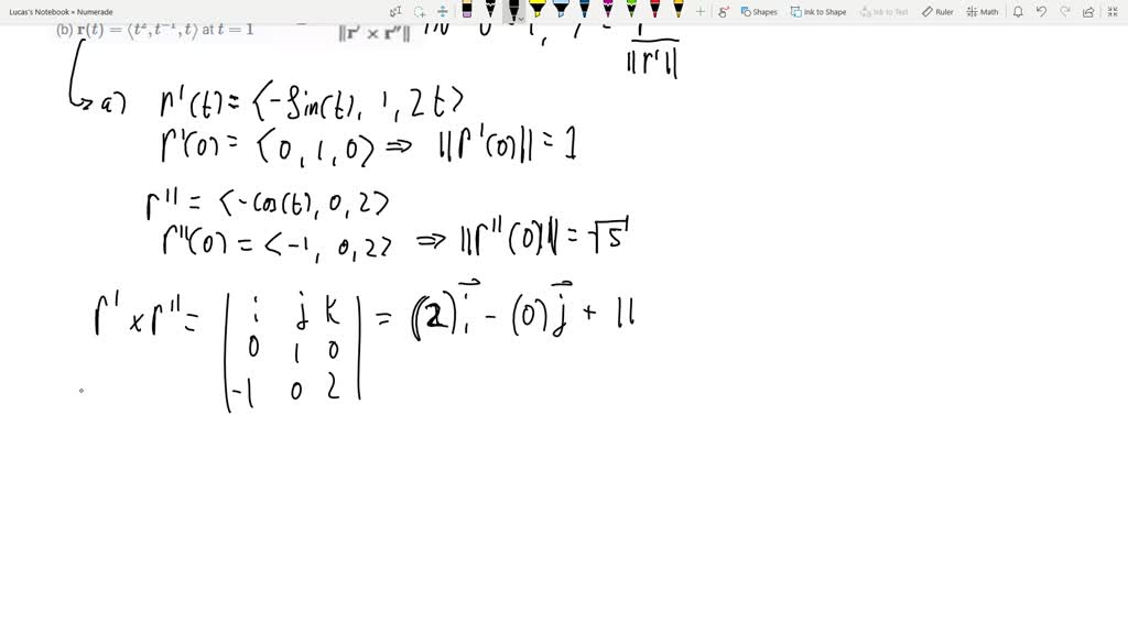 SOLVED:We Investigate The Binormal Vector Further. The Vector 𝐍 Can Be ...