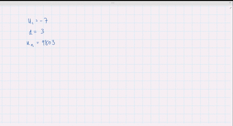 the-first-term-of-an-arithmetic-sequence-is-7-and-the-common-difference-is-3-is-9803-a-term-of-this