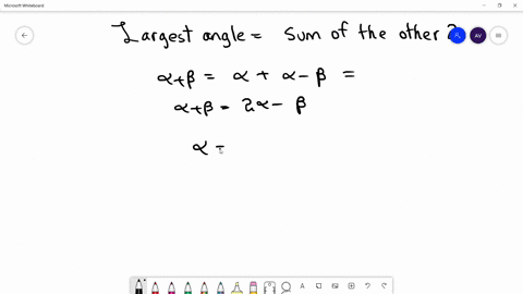 SOLVED:The angles of a triangle are in AP and the largest angle is the ...