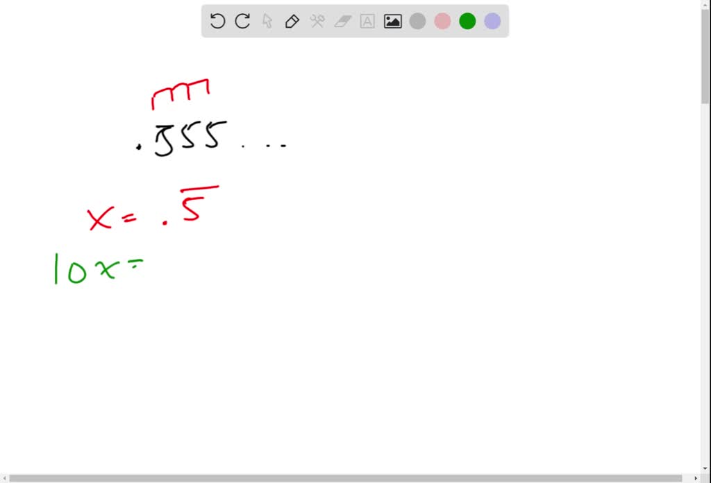 SOLVED:Write each repeating decimal number as a quotient of integers. 0 ...