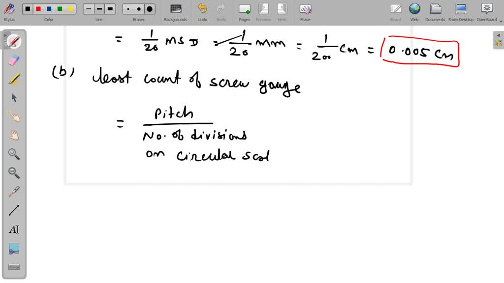 SOLVEDWhich of the following instruments has minimum least count? (a