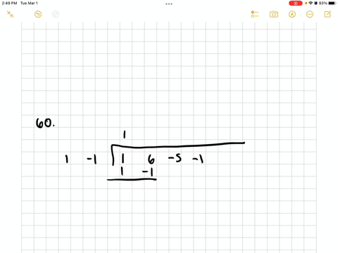 use-synthetic-division-to-determine-the-quotient-and-remainder-leftx36-x2-5-x-1right-divx-1