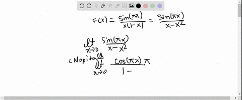 define-f0-and-f1-so-that-the-function-fxfracsin-pi-xx1-x-is-continuous-on-the-interval-01