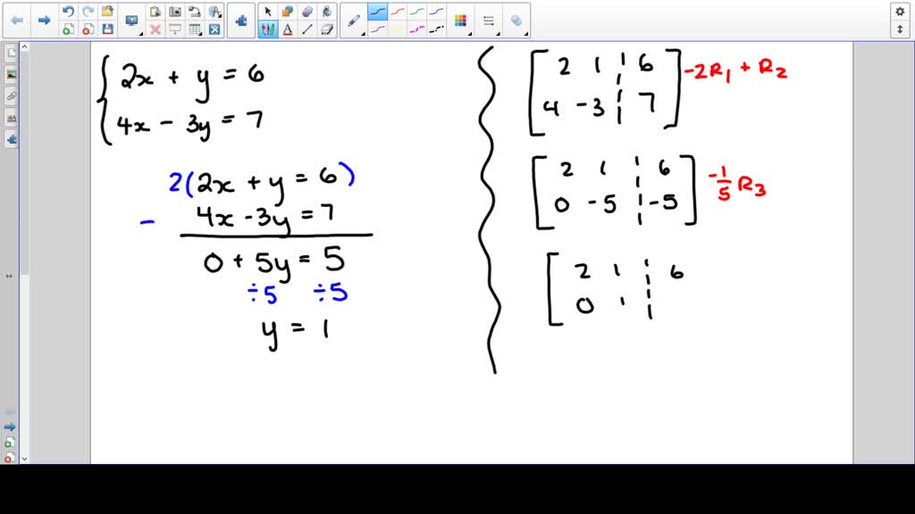 SOLVED:Explain how a type 3 row operation is similar to the elimination ...