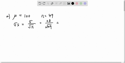 a-variable-of-a-population-has-a-mean-of-mu100-and-a-standard-deviation-of-sigma28-a-identify-the-sa