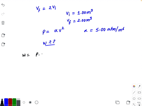 a-sample-of-ideal-gas-is-expanded-to-twice-its-original-volume-of-100-mathrmm3-in-a-quasi-static-p-7