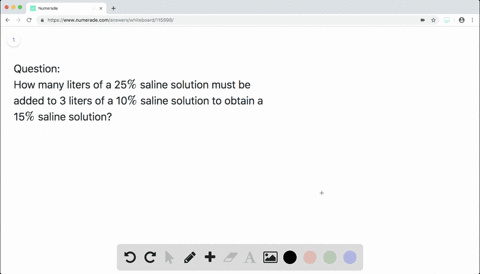 how-many-liters-of-a-25-saline-solution-must-be-added-to-3-liters-of-a-10-saline-solution-to-obtai-2