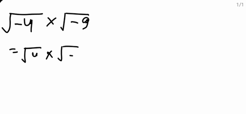 write-in-terms-of-i-and-then-simplify-sqrt-4-cdot-sqrt-9