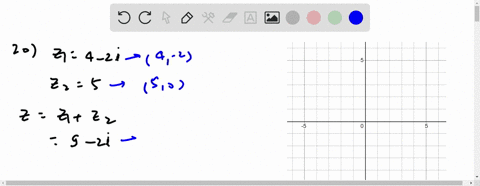 Find the sum of each pair of complex numbers. Graph both complex ...