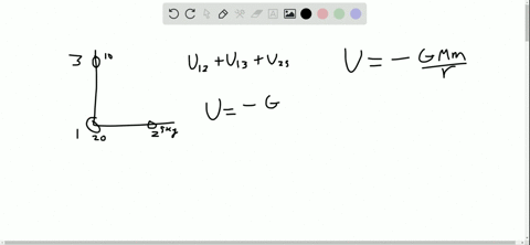 what-is-the-total-gravitational-potential-energy-of-the-three-masses-in-figure-p13-28