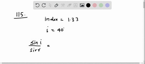 the-index-of-refraction-of-light-in-passing-from-a-vacuum-into-water-is-133-if-the-angle-of-incidenc