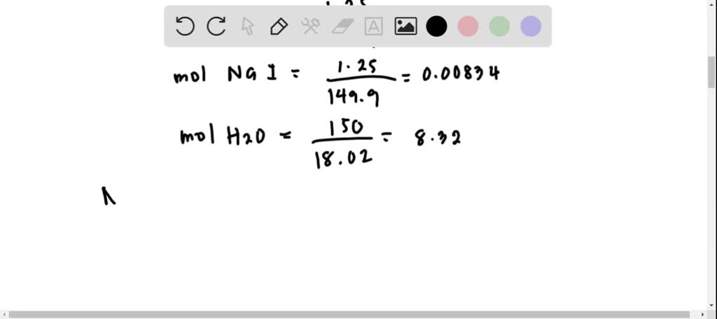 ⏩SOLVED:A solution is made by dissolving 1.25 grams each of NaCl ...