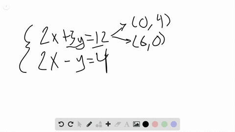 solve-each-system-of-equations-by-graphing-leftbeginarrayl-2-x3-y12-2-x-y4-endarrayright