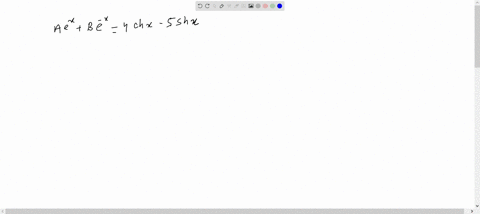 given-a-mathrmexb-mathrme-x-equiv-4-operatornamech-x-5-operatornamesh-x-determine-the-values-of-a-an