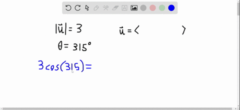 find-the-vector-given-its-magnitude-and-direction-angle-mathbfu3-theta315circ-2