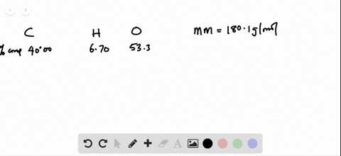 a-compound-with-molar-mass-1801-mathrmg-mathrmmol-has-the-following-composition-by-mass-determine-th