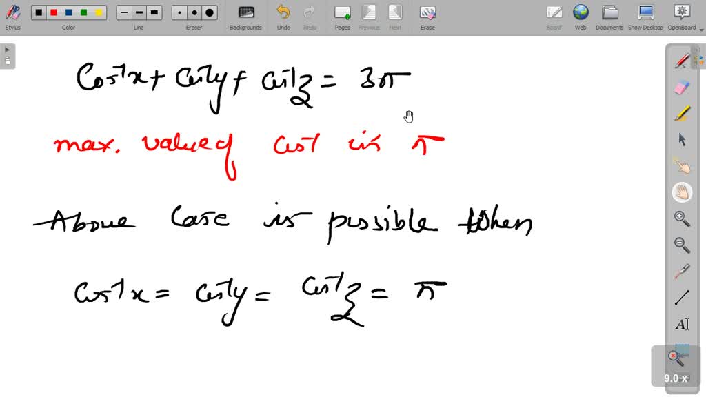 Solved If Cosx Cosy Cosz Then Prove That Cos X Cos Y Cos Z