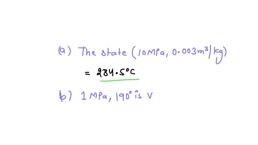 Solved:determine The Unknowns Of T, V And X If Twophase Of The 