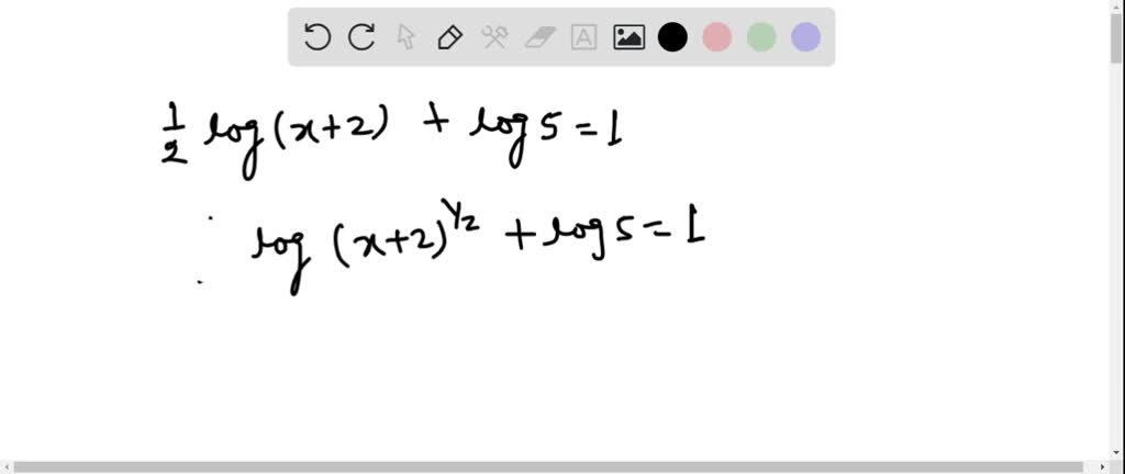 solved-solve-the-given-equations-1-2-log-x-2-log5-1-numerade