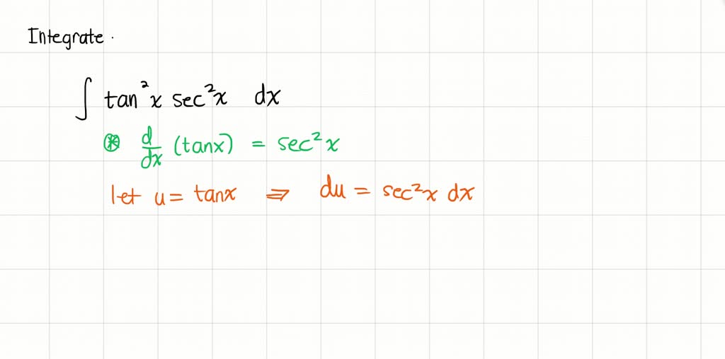 Tan 2 X Sec 2 X