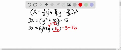 rewrite-each-equation-in-the-form-xay-k2h-by-completing-the-square-and-graph-it-xfrac13-y2frac83-y-f