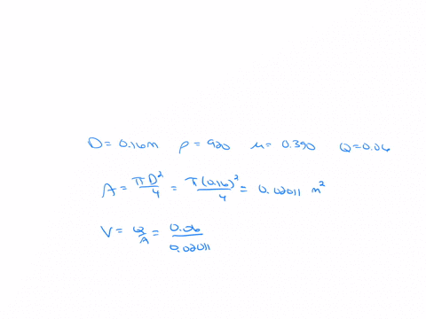 oil-is-flowing-through-a-pipe-of-diameter-160-mathrmmm-if-the-density-and-viscosity-of-the-oil-are-9