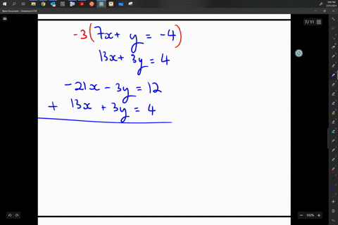 in-the-following-exercises-solve-the-systems-of-equations-by-substitution-leftbeginarrayl-7-xy-4-13-