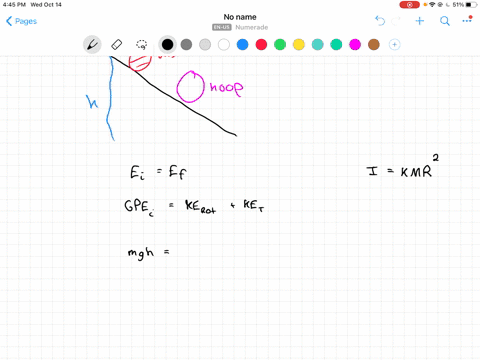 a-uniform-solid-disk-and-a-uniform-hoop-are-placed-side-by-side-at-the-top-of-an-incline-of-height-4