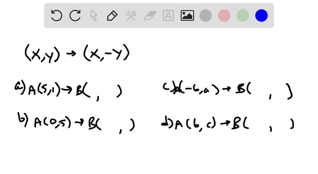 SOLVED:Points A And B Have Symmetry With Respect To The X Axis. Find ...