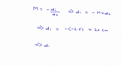 a-convex-lens-produces-a-real-inverted-image-of-an-object-that-is-magnified-25-times-when-the-object