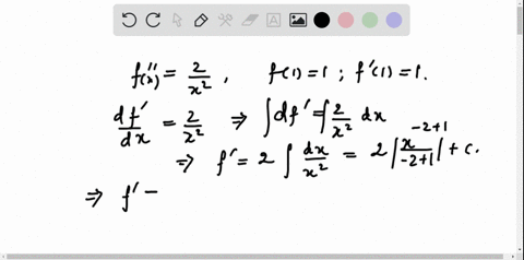 determine-the-function-f-if-fprime-primexfrac2x2-f11-fprime11-x0