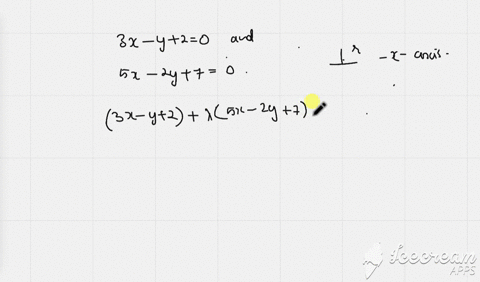 the-equation-of-the-straight-line-passing-through-the-point-of-intersection-of-the-straight-lines-3-